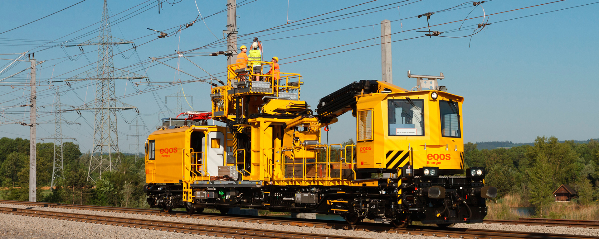 EQOS technologie ferroviaire éléments de caténaire